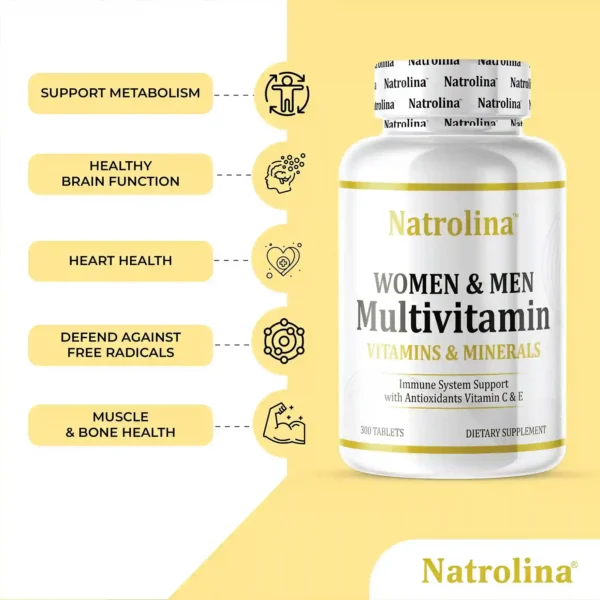 Natrolina Adults Multivitamin for Men & Women 300-05