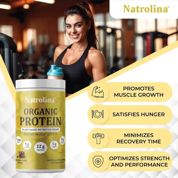 Natrolina Plant Based Organic Protein Powder Chocolate Fudge-04