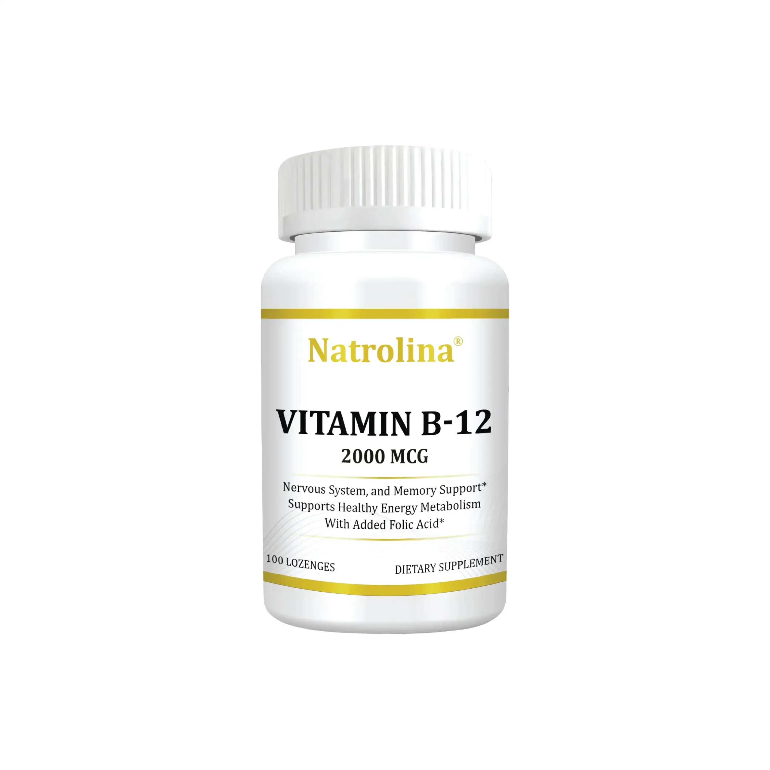 Natrolina Vitamin B12 2000 MCG - 100 lozenges